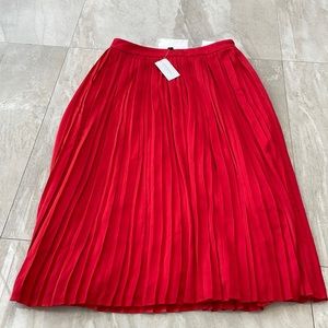 Banana Republic midi skirt red NWT